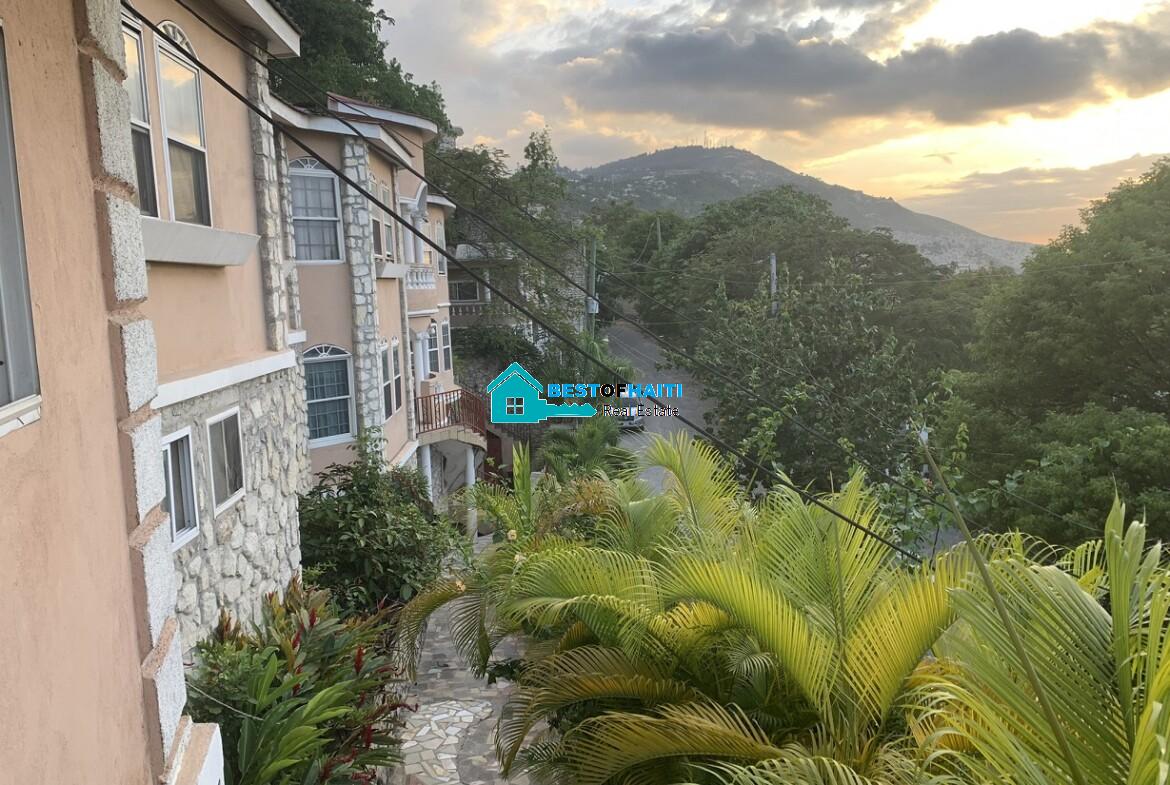 2 Beds, Furnished Apartment for Rent at Morne Brun, Petion-Ville, Haiti