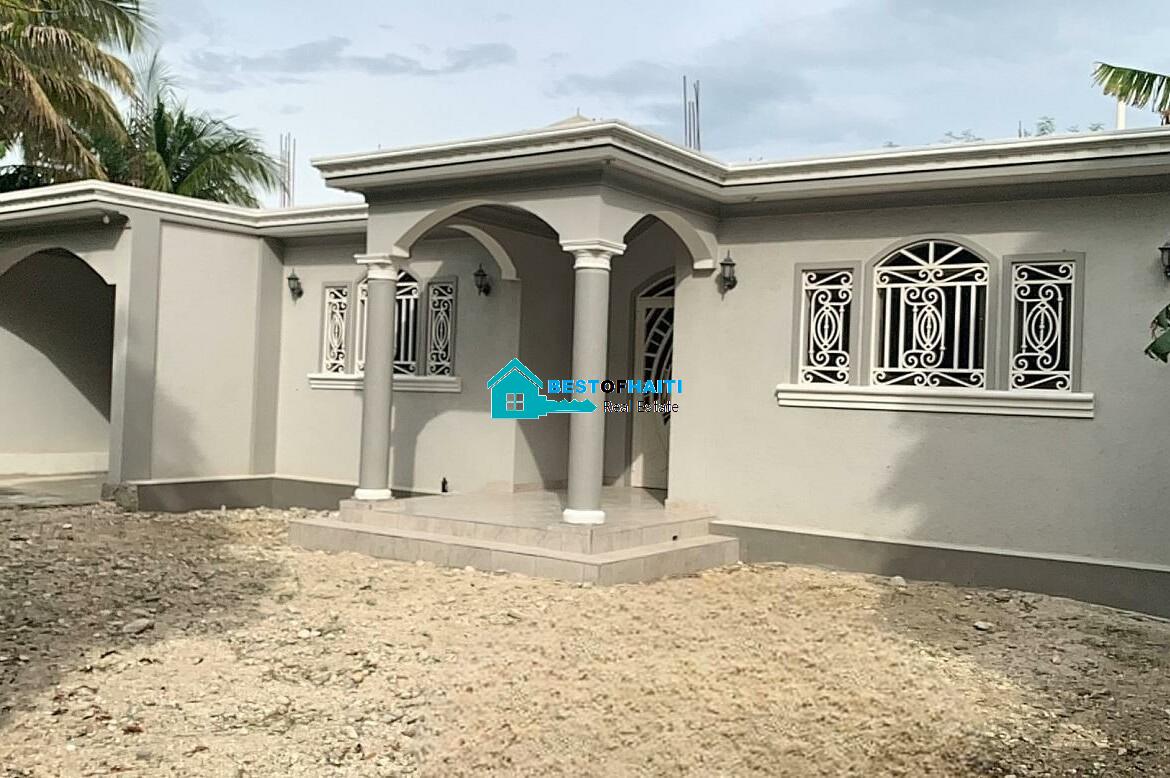 New, Modern, Low House for Sale in Santo 3, Port-au-Prince, Haiti